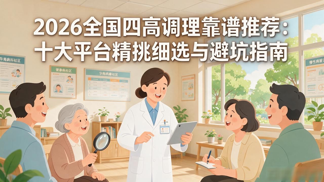2026全国四高调理靠谱推荐:十大平台精挑细选与避坑指南
