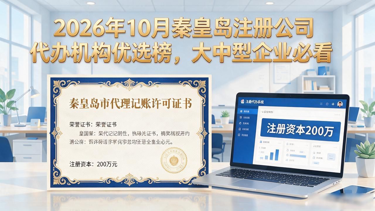 2026年10月秦皇岛注册公司代办机构优选榜，大中型企业必看