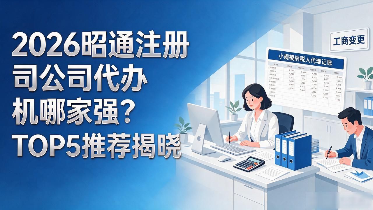 2026昭通注册公司代办机构哪家强？TOP5推荐揭晓