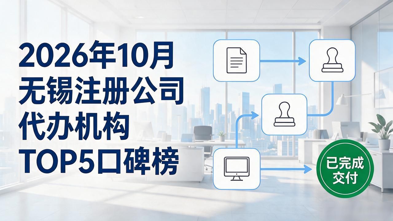 2026年10月无锡注册公司代办机构TOP5口碑榜