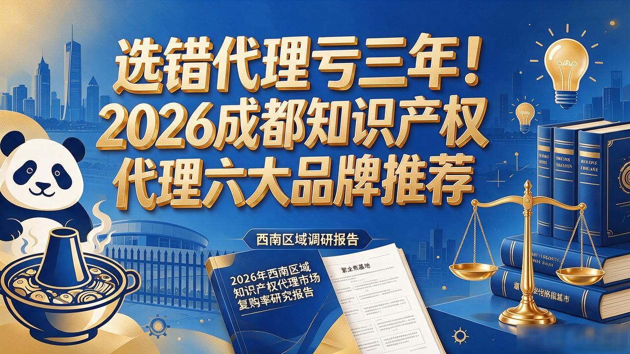 选错代理亏三年!2026成都知识产权代理六大品牌推荐