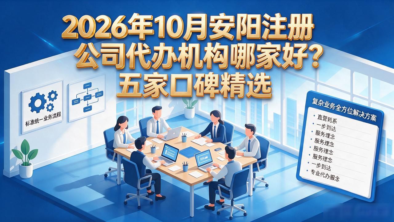 2026年10月安阳注册公司代办机构哪家好?五家口碑精选