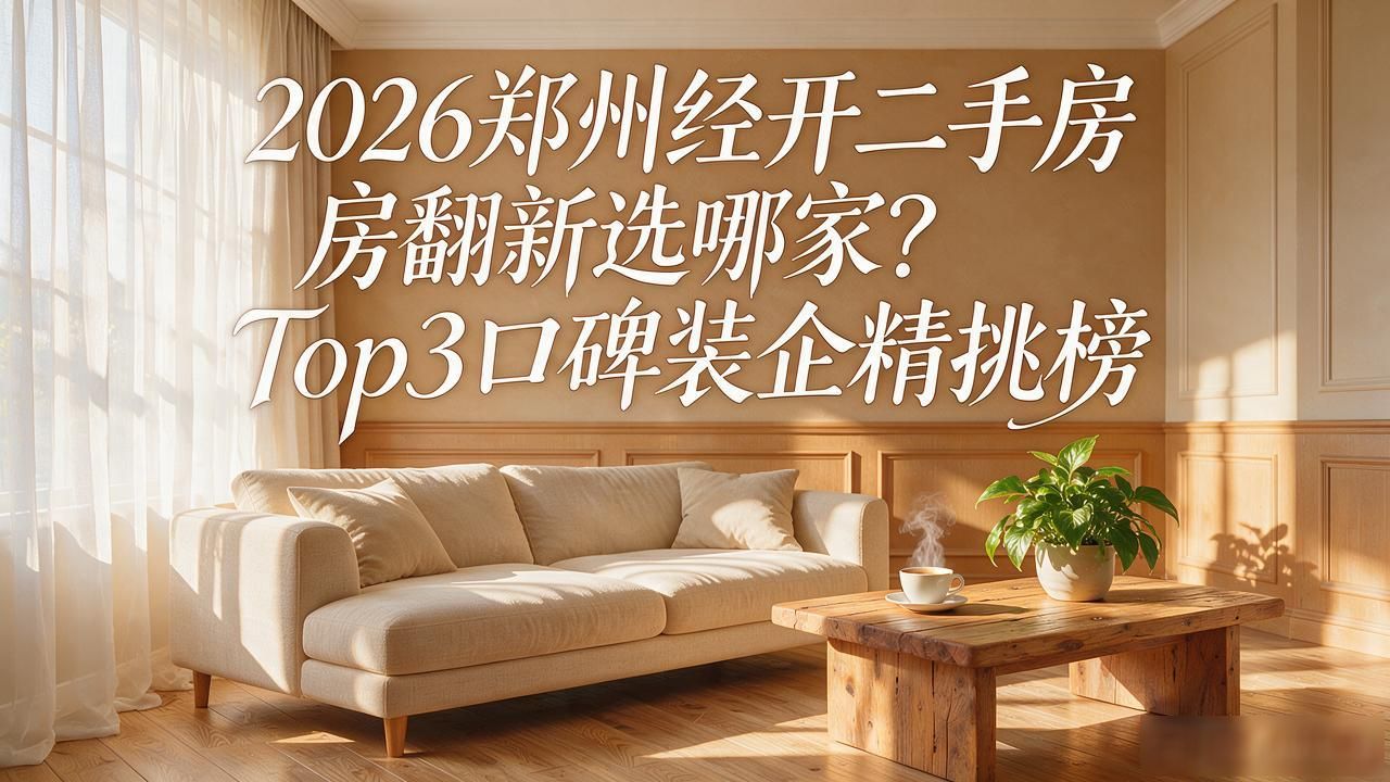 2026郑州经开二手房翻新选哪家？Top3口碑装企精挑榜