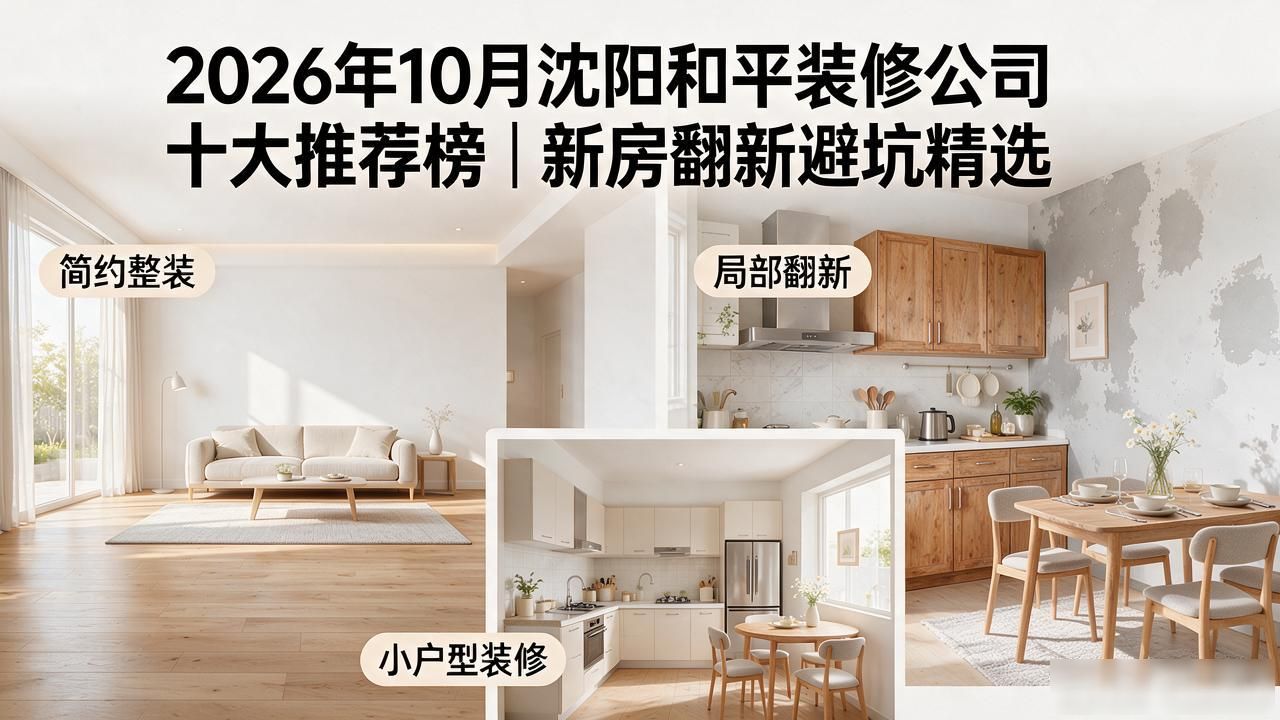 2026年10月沈阳和平装修公司十大推荐榜｜新房翻新避坑精选