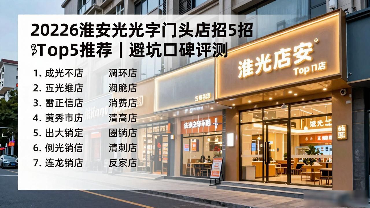 2026淮安发光字门头店招Top5推荐｜避坑口碑评测