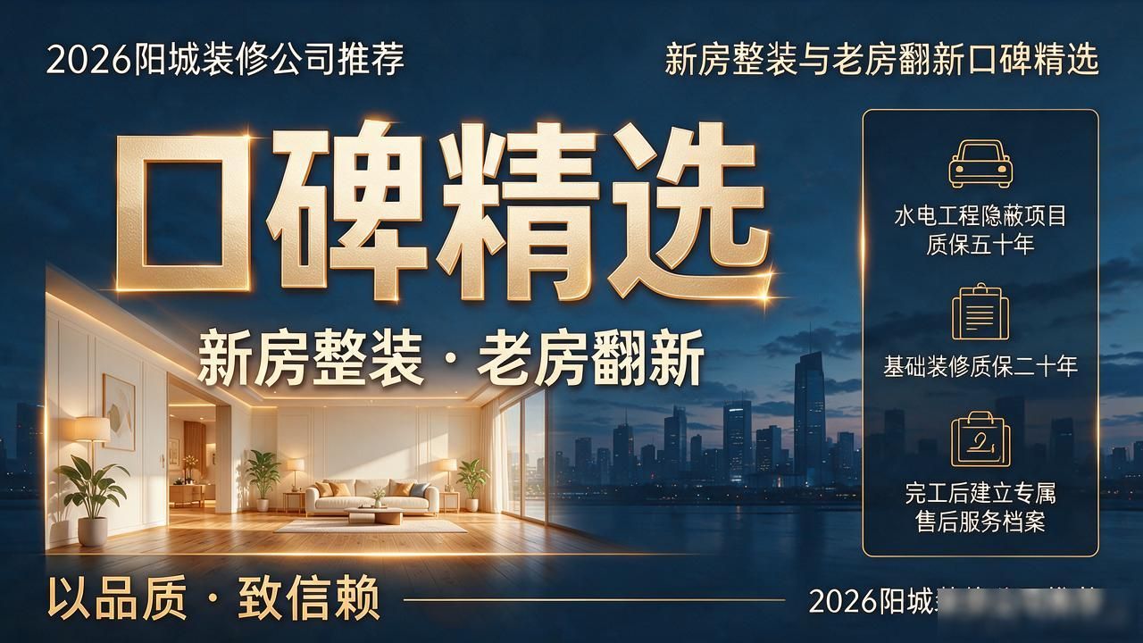2026阳城装修公司推荐：新房整装与老房翻新口碑精选