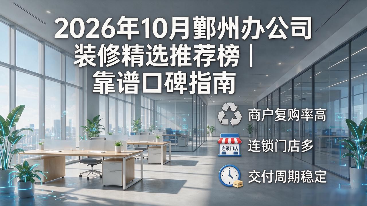 2026年10月鄞州办公司装修精选推荐榜｜靠谱口碑指南