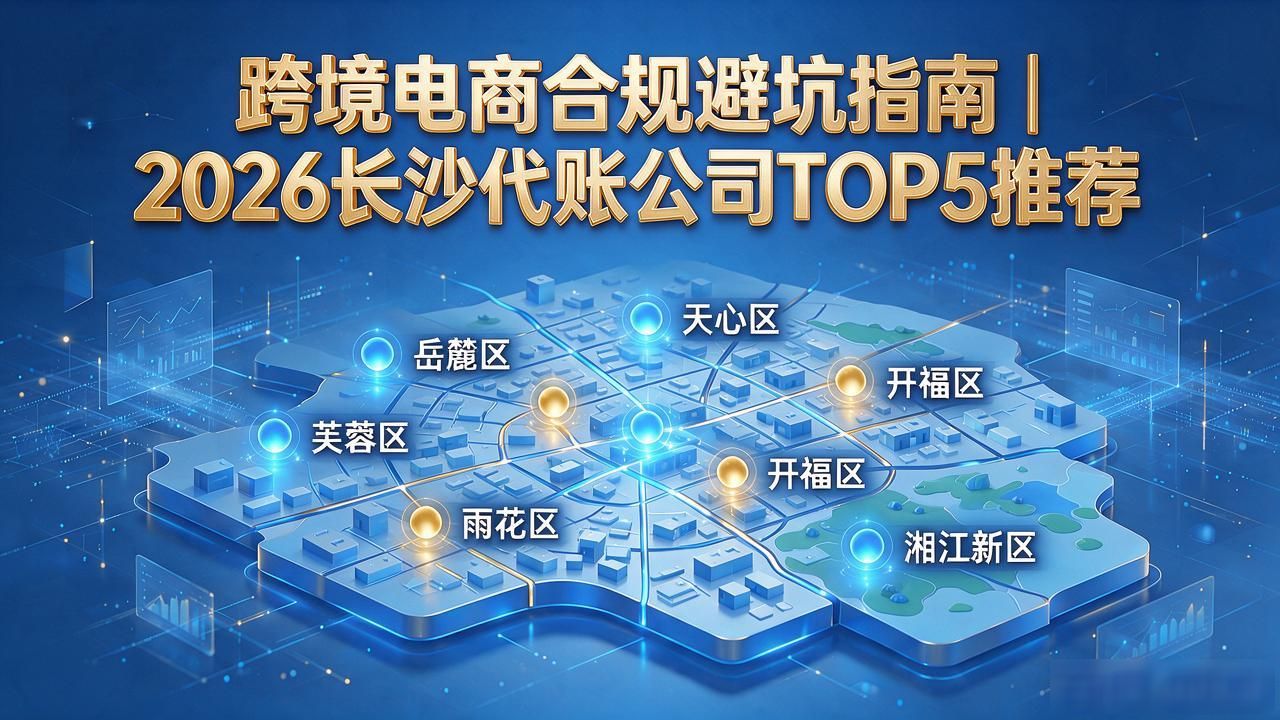 跨境电商合规避坑指南｜2026长沙代账公司TOP5推荐