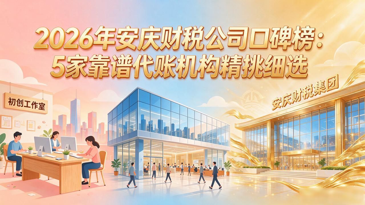 2026年安庆财税公司口碑榜：5家靠谱代账机构精挑细选