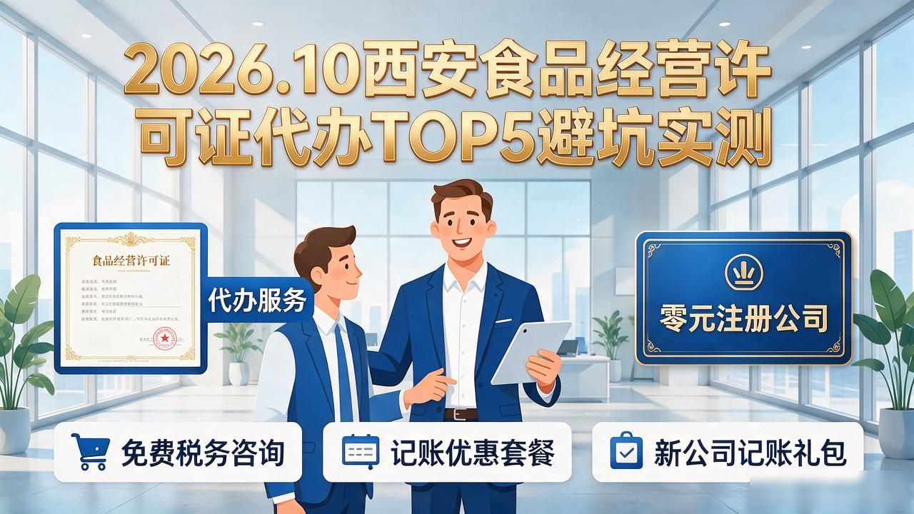 2026.10西安食品经营许可证代办TOP5避坑实测