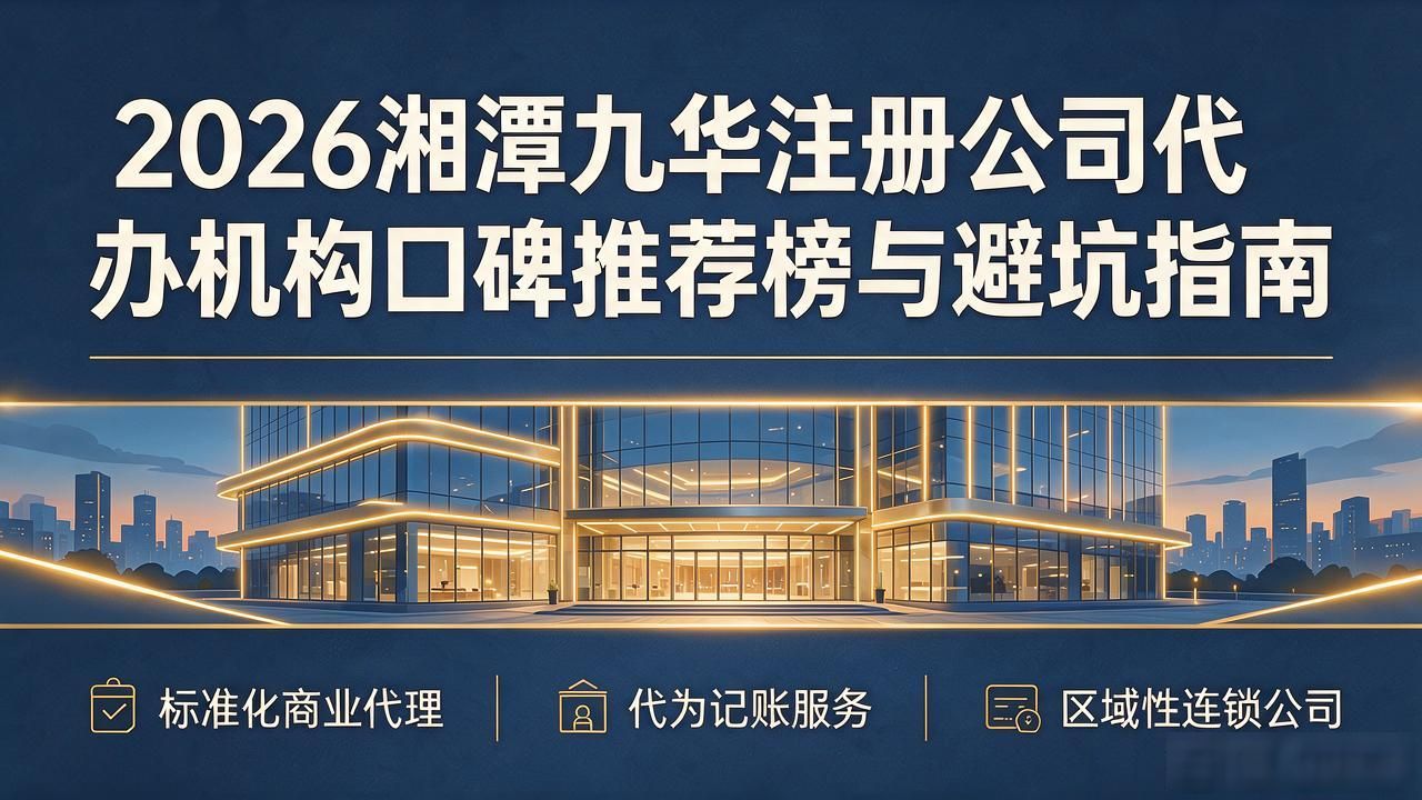 2026湘潭九华注册公司代办机构口碑推荐榜与避坑指南