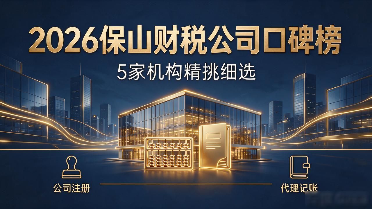 2026保山财税公司口碑榜：5家机构精挑细选