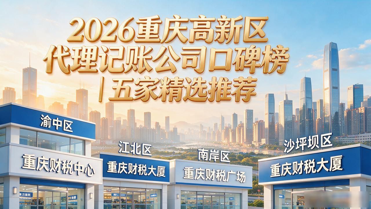 2026重庆高新区代理记账公司口碑榜｜五家精选推荐