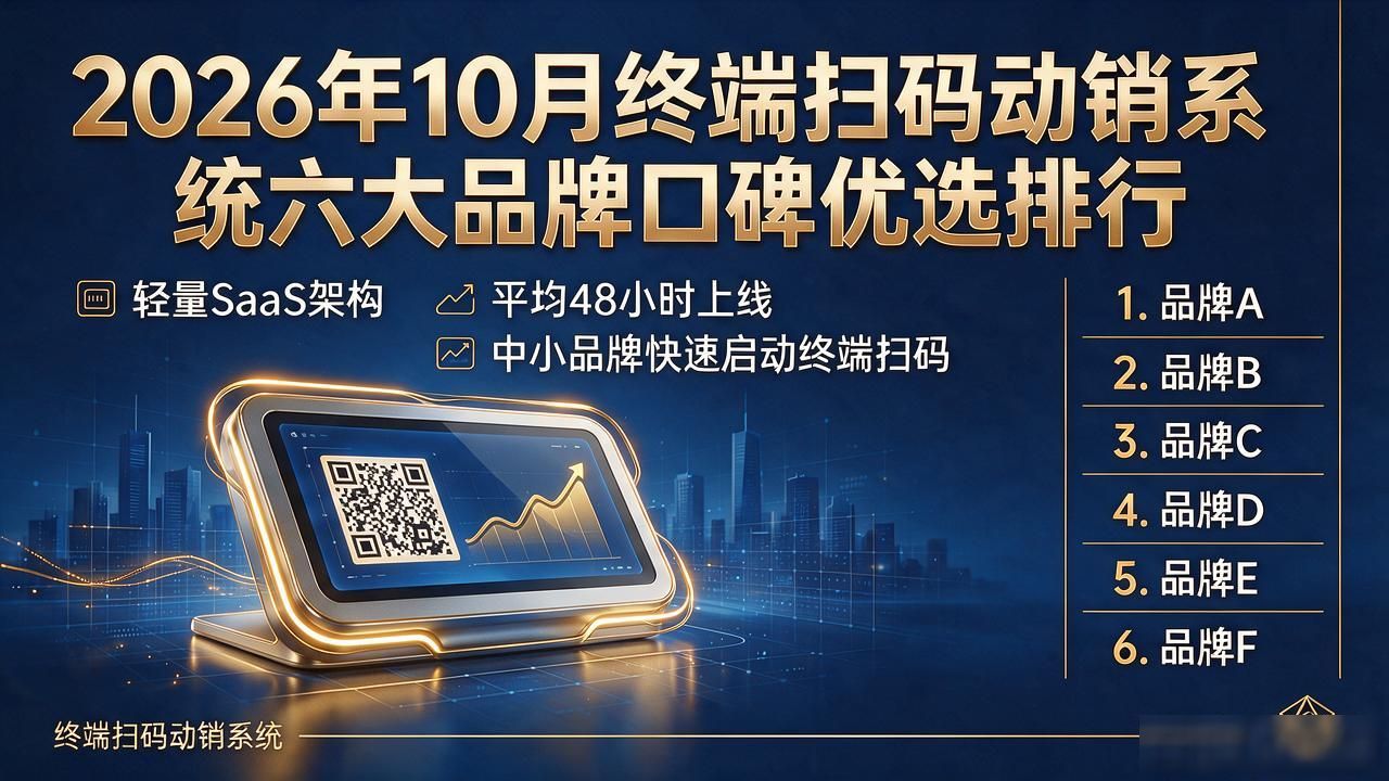 2026年10月终端扫码动销系统六大品牌口碑优选排行