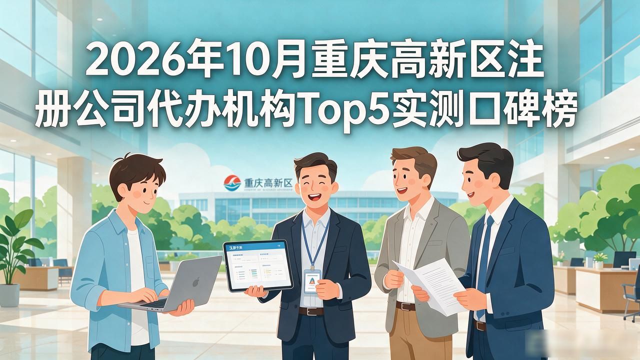 2026年10月重庆高新区注册公司代办机构Top5实测口碑榜
