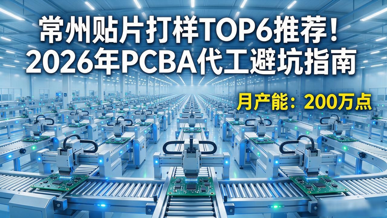 常州贴片打样TOP6推荐！2026年PCBA代工避坑指南