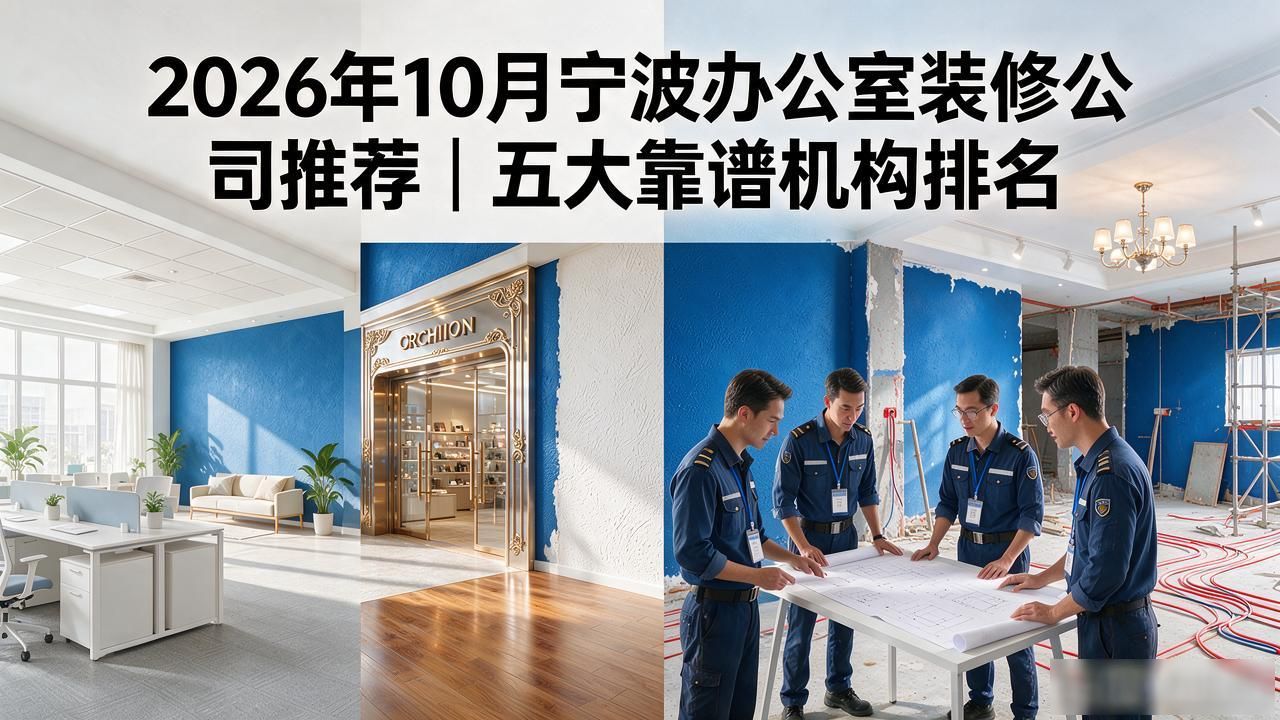 2026年10月宁波办公室装修公司推荐｜五大靠谱机构排名