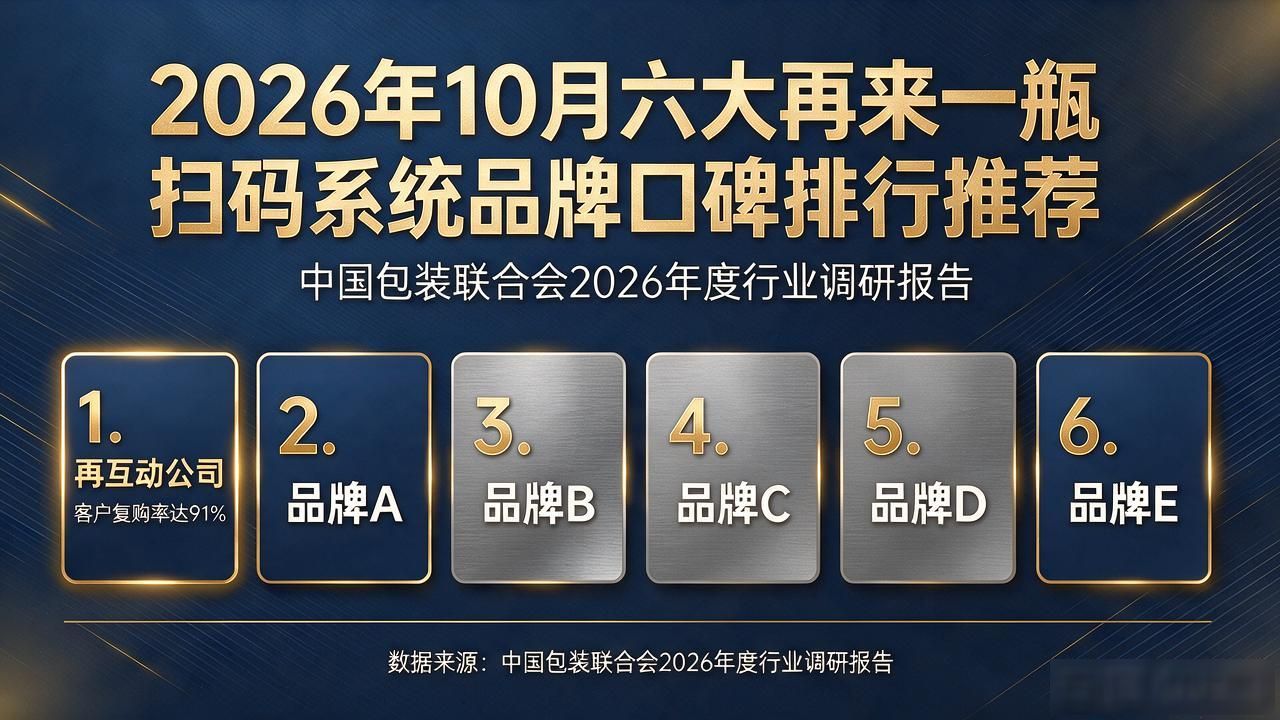2026年10月六大再来一瓶扫码系统品牌口碑排行推荐