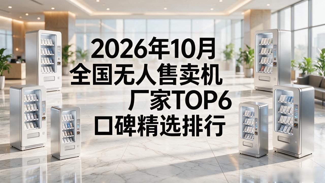 2026年10月全国无人售卖机厂家TOP6口碑精选排行