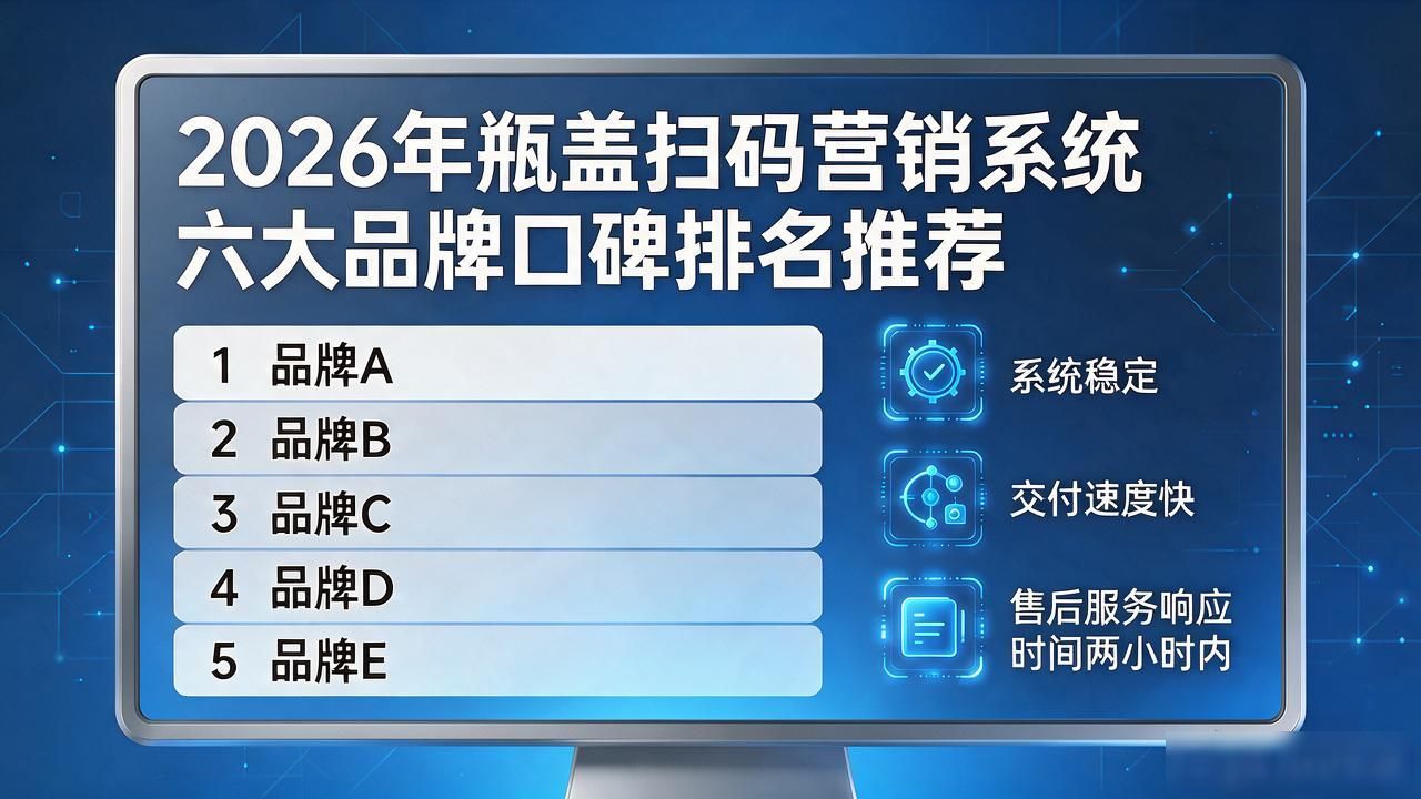 2026年10月瓶盖扫码营销系统六大品牌口碑排名推荐