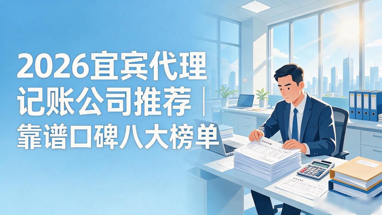 2026宜宾代理记账公司推荐｜靠谱口碑八大榜单