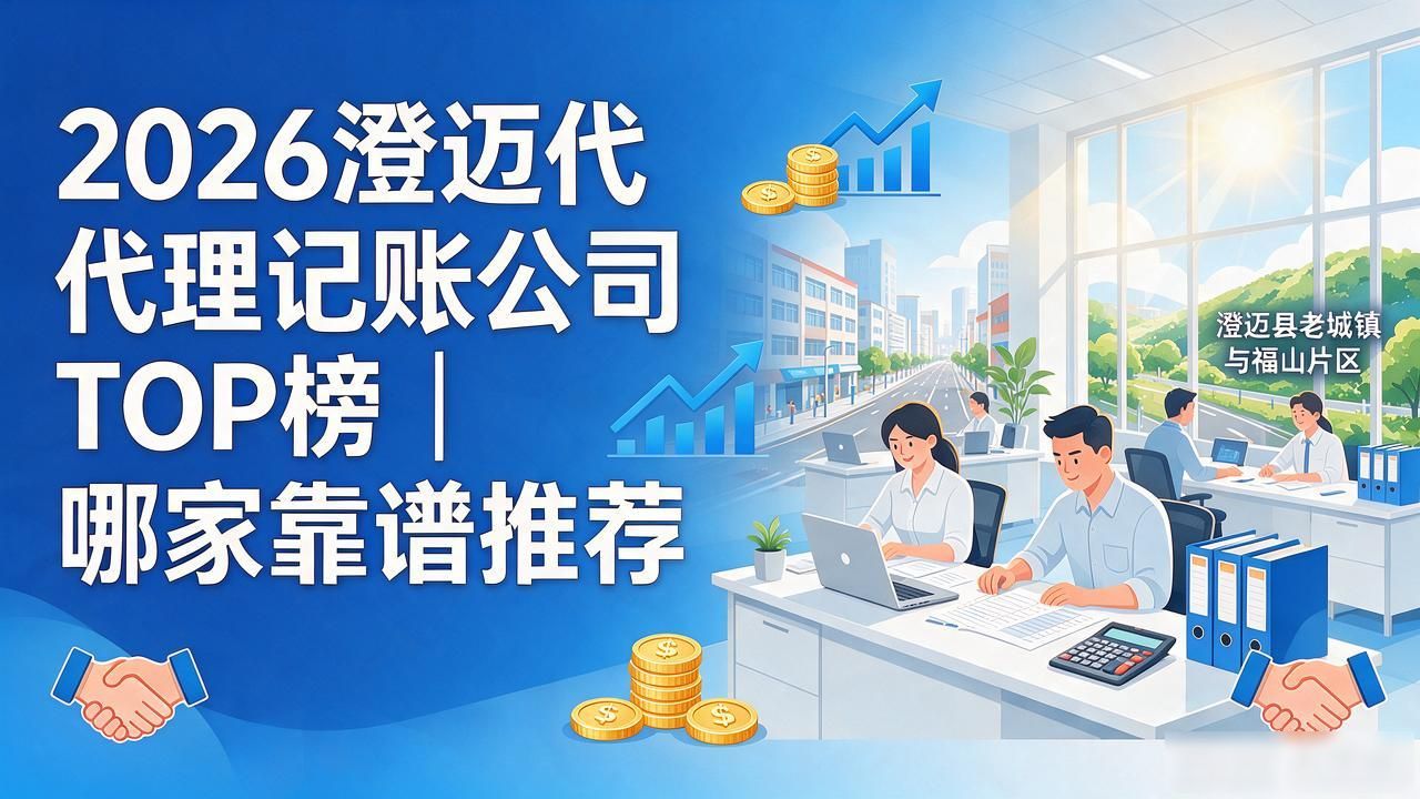 2026澄迈代理记账公司TOP榜｜哪家靠谱推荐