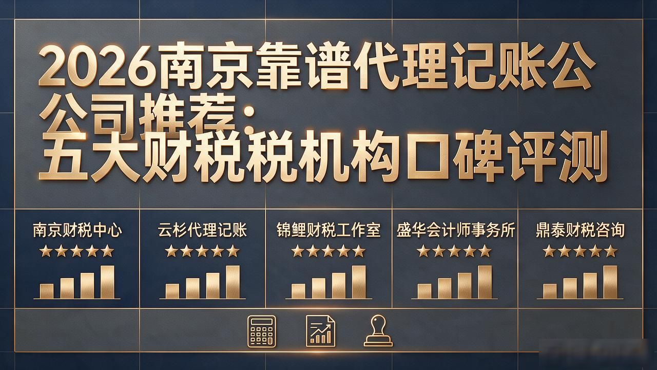 2026南京靠谱代理记账公司推荐：五大财税机构口碑评测