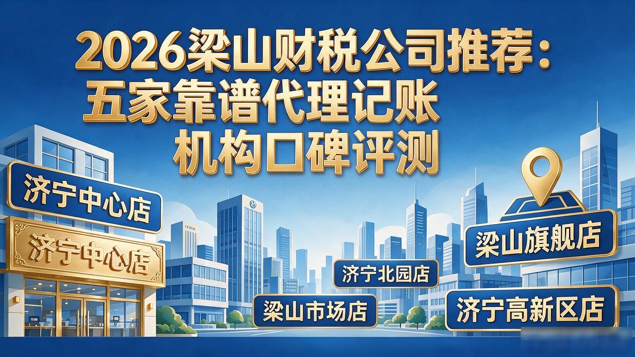 2026梁山财税公司推荐：五家靠谱代理记账机构口碑评测