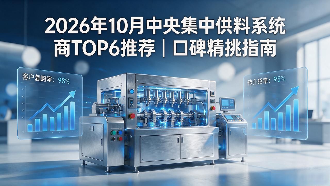 2026年10月中央集中供料系统商TOP6推荐|口碑精挑指南