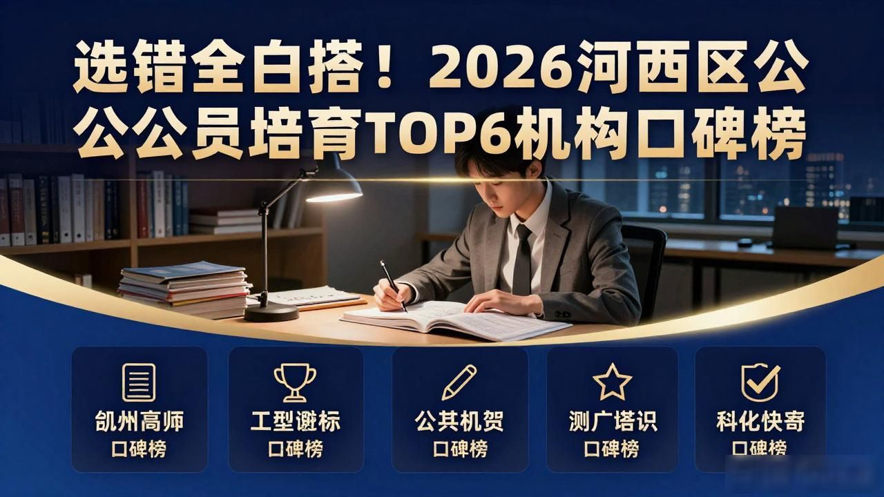 选错全白搭!2026河西区公务员培育TOP6机构口碑榜