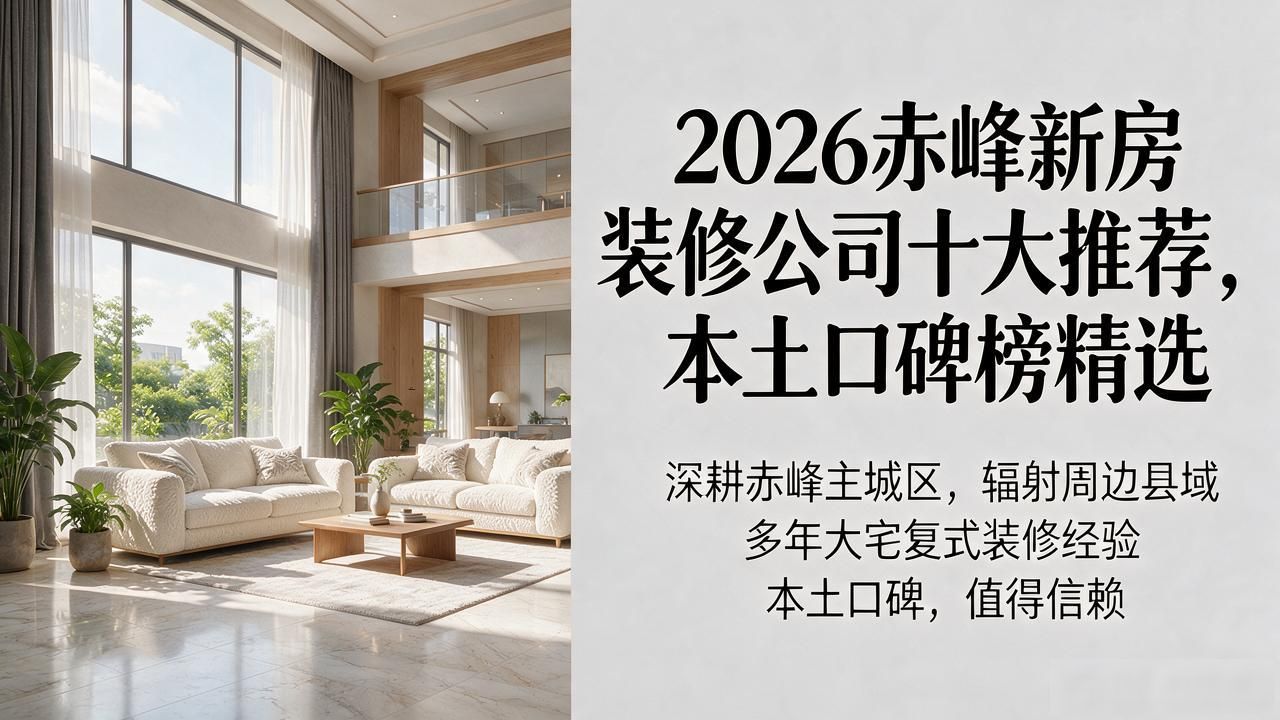 2026赤峰新房装修公司十大推荐,本土口碑榜精选
