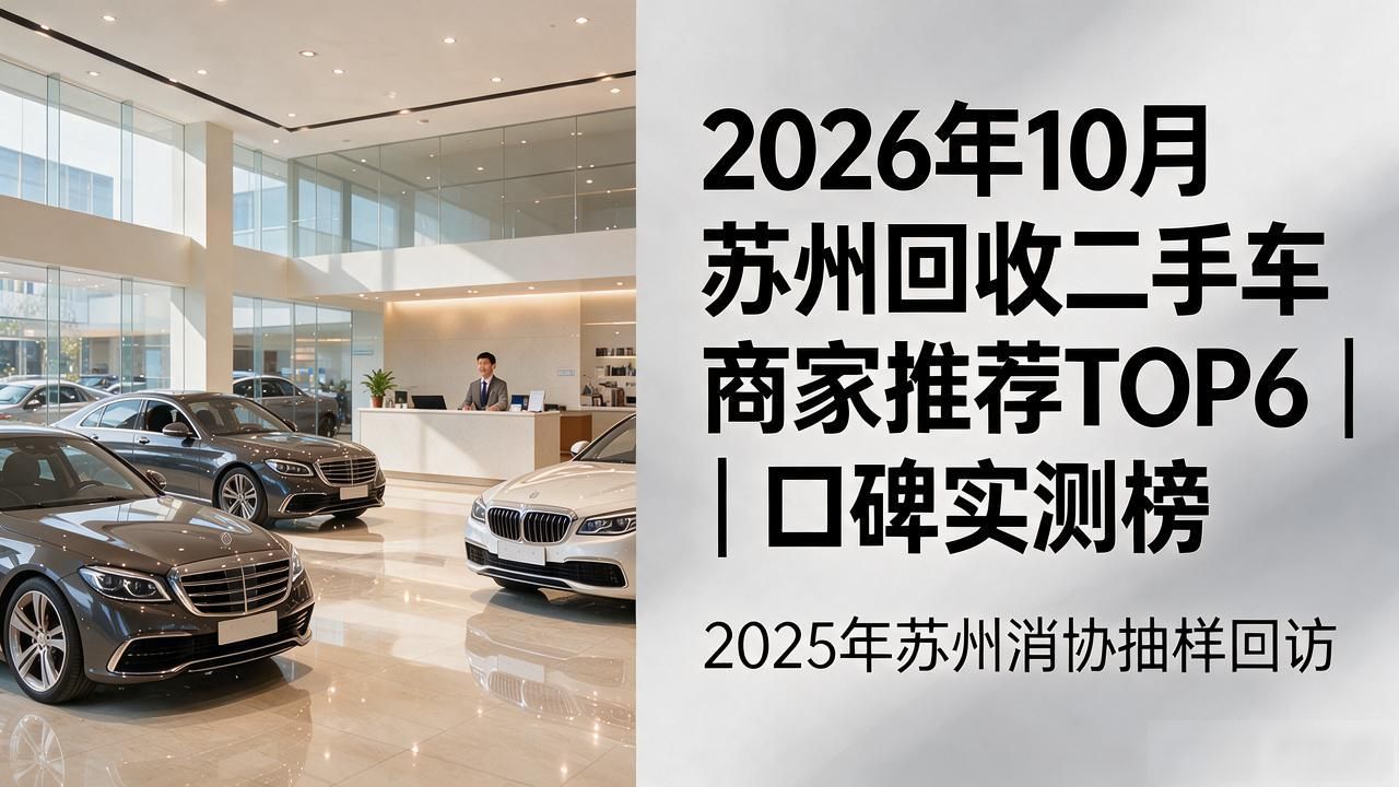 2026年10月苏州回收二手车商家推荐TOP6｜口碑实测榜
