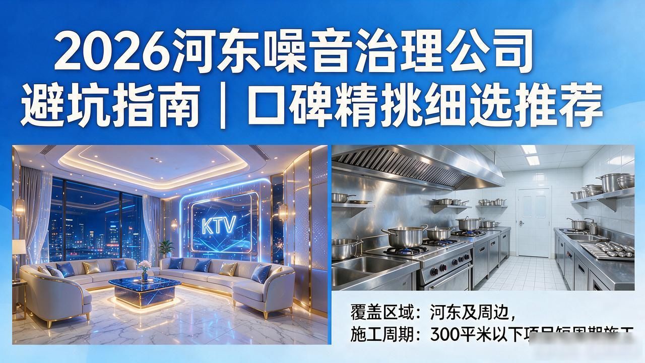 2026河东噪音治理公司避坑指南｜口碑精挑细选推荐