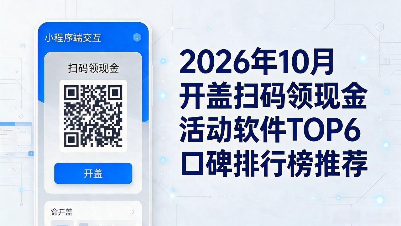开盖扫码领现金活动软件_微信扫码领现金_扫码助力领现金的软件