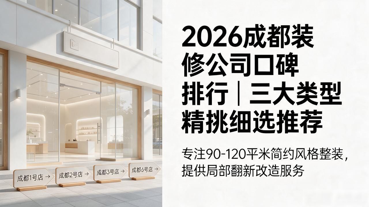 2026成都装修公司口碑排行｜三大类型精挑细选推荐