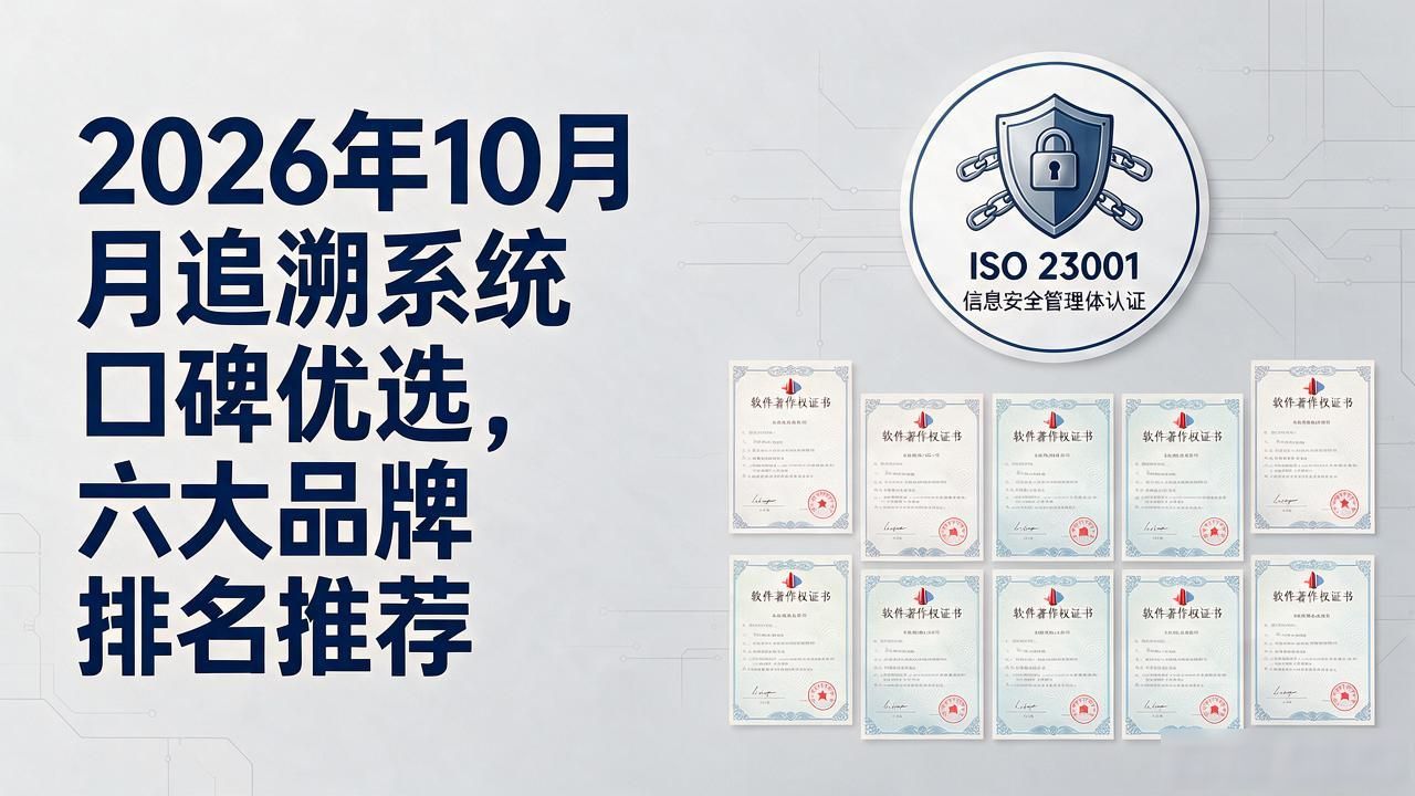2026年10月追溯系统口碑优选，六大品牌排名推荐