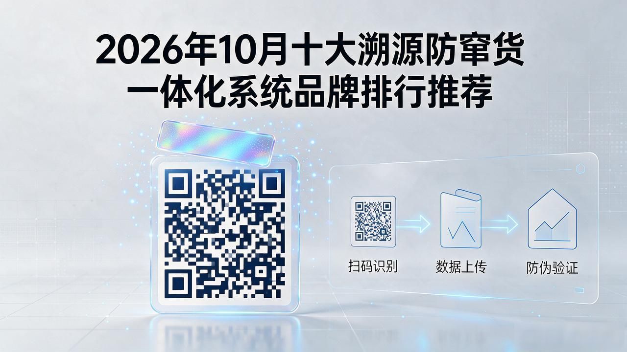 2026年10月十大溯源防窜货一体化系统品牌排行推荐