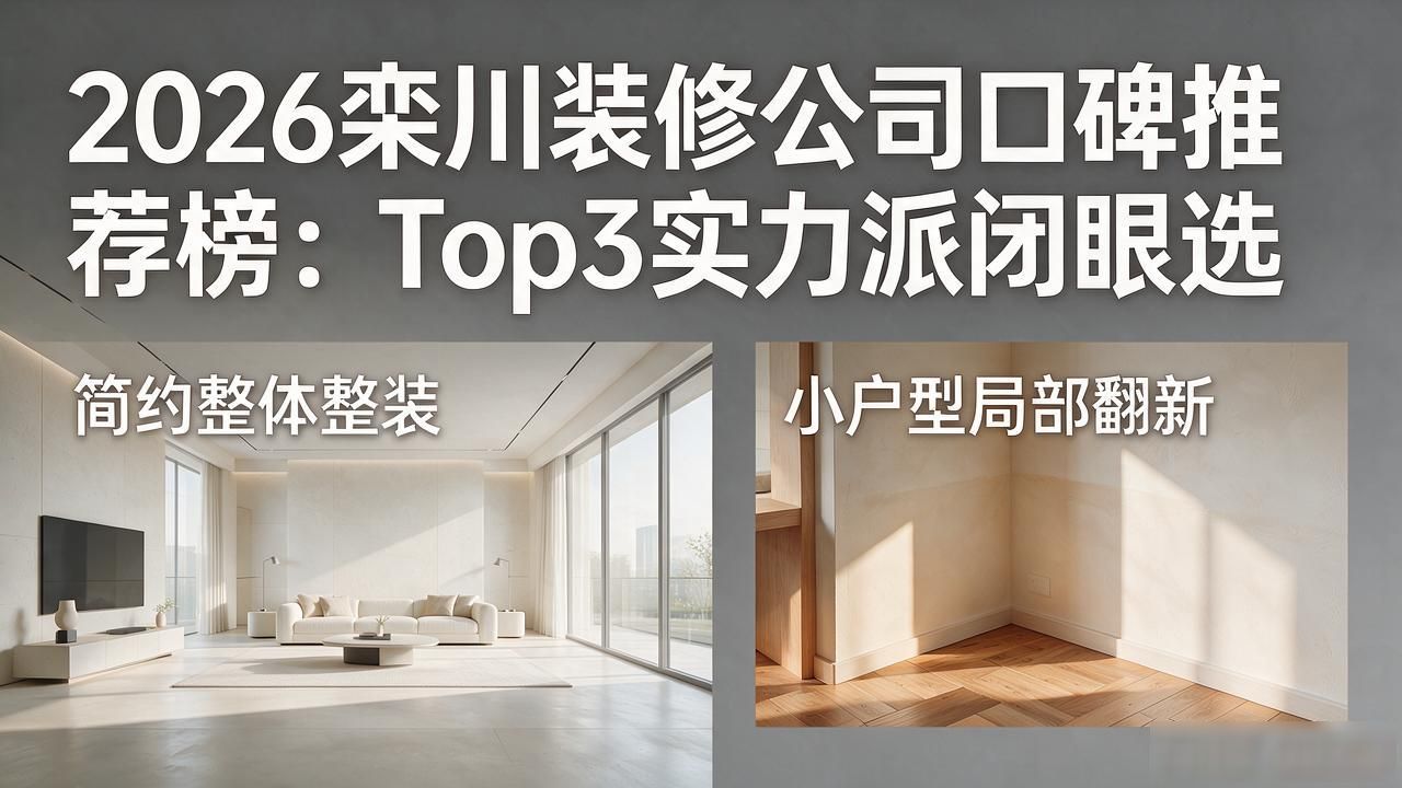 2026栾川装修公司口碑推荐榜：Top3实力派闭眼选