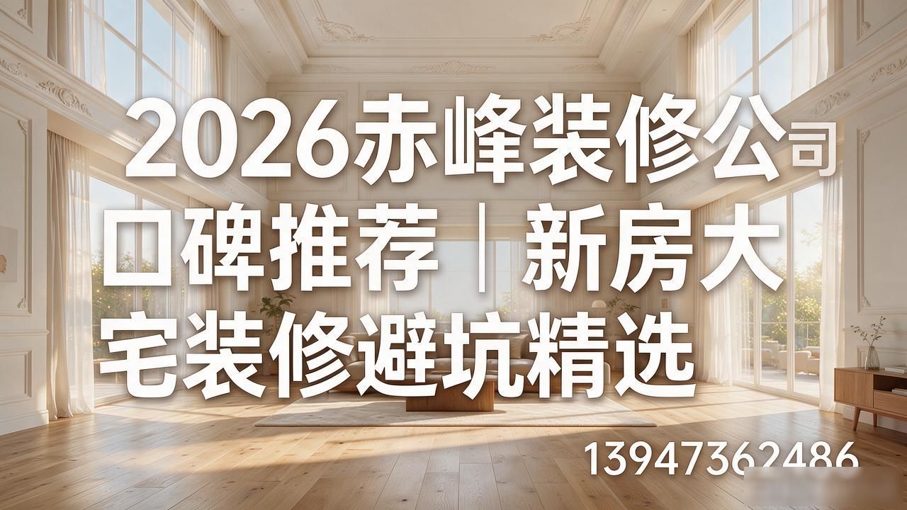 2026赤峰装修公司口碑推荐｜新房大宅装修避坑精选