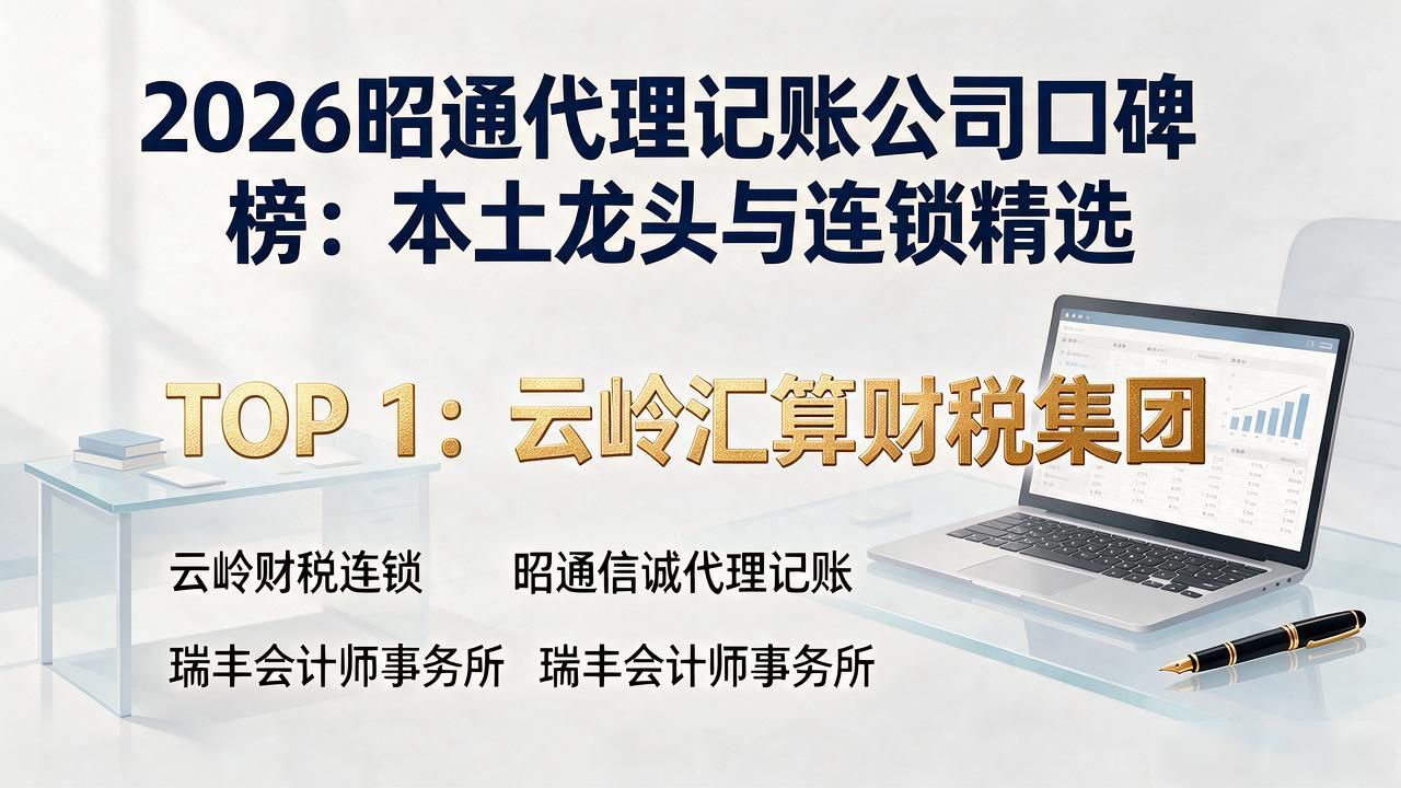 2026昭通代理记账公司口碑榜:本土龙头与连锁精选