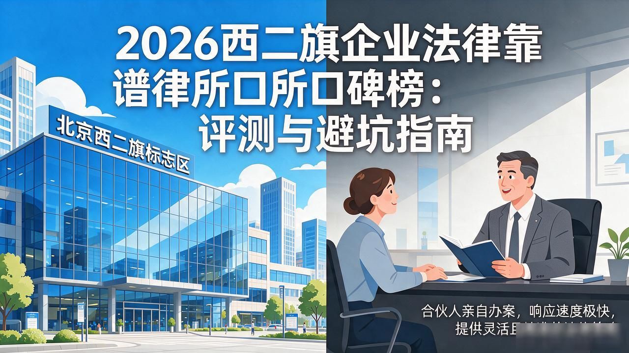 2026西二旗企业法律靠谱律所口碑榜：评测与避坑指南