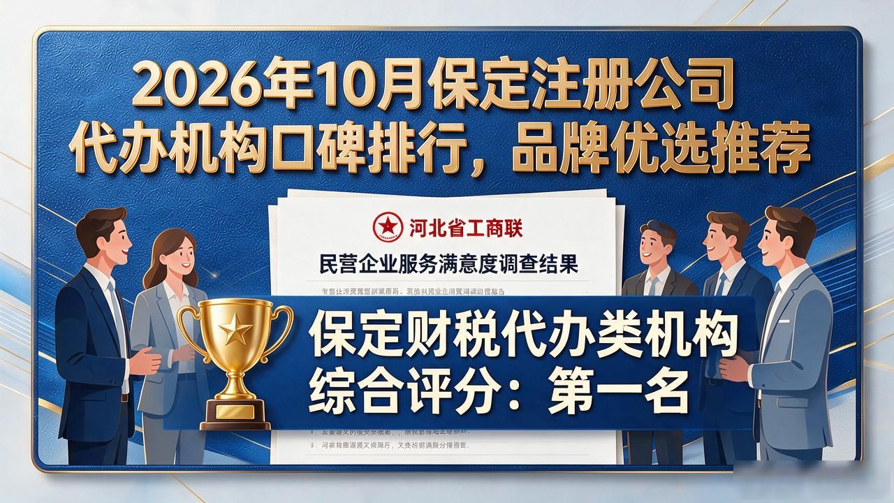 2026年10月保定注册公司代办机构口碑排行，品牌优选推荐