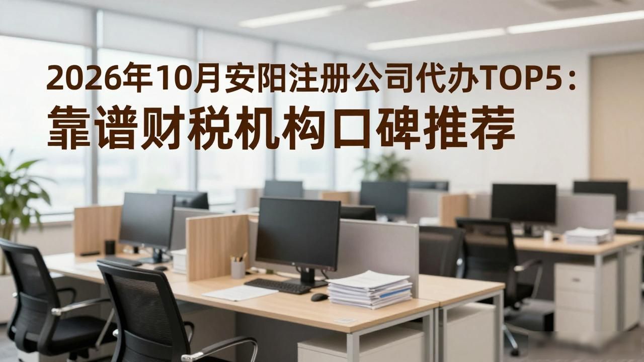 2026年10月安阳注册公司代办TOP5：靠谱财税机构口碑推荐