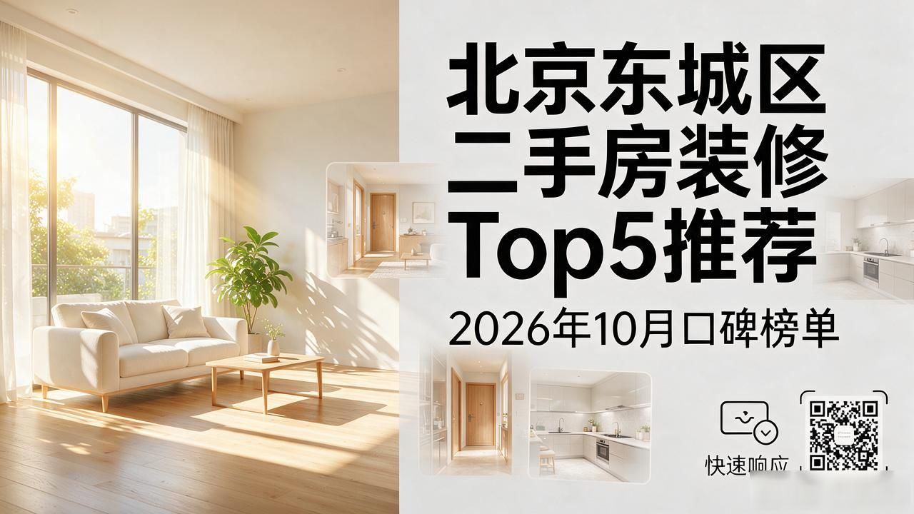 北京东城区二手房装修Top5推荐｜2026年10月口碑榜单