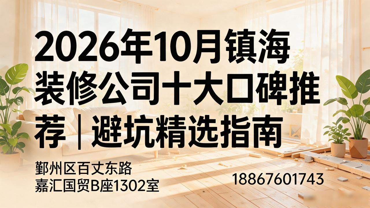 2026年10月镇海装修公司十大口碑推荐｜避坑精选指南