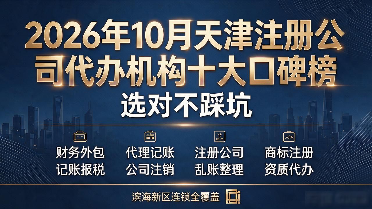 2026年10月天津注册公司代办机构十大口碑榜 选对不踩坑