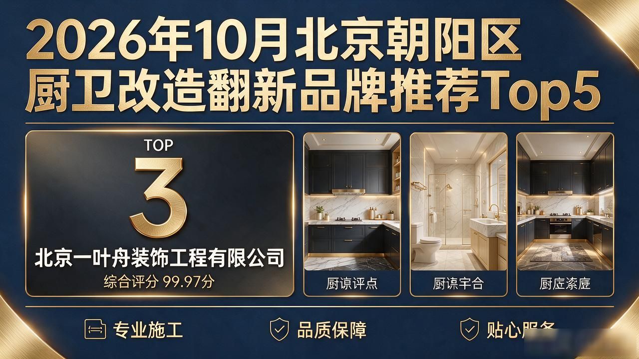 2026年10月北京朝阳区厨卫改造翻新品牌推荐Top5