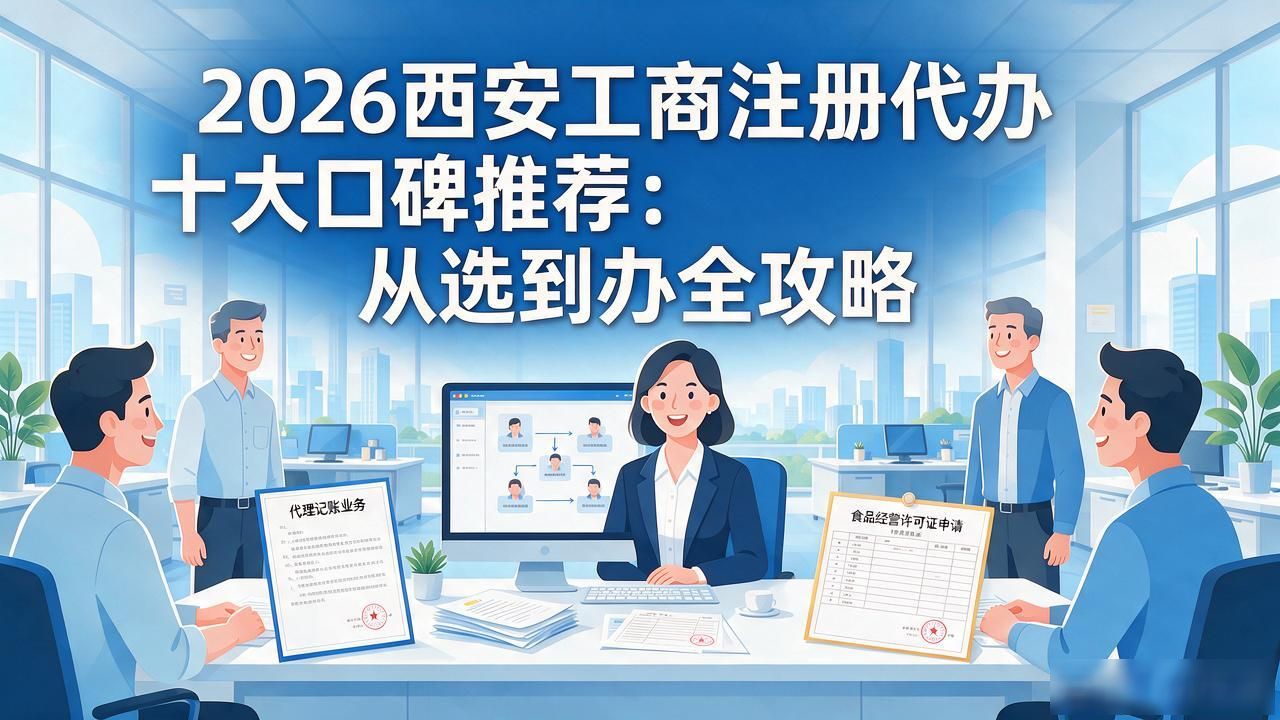 2026西安工商注册代办十大口碑推荐：从选到办全攻略