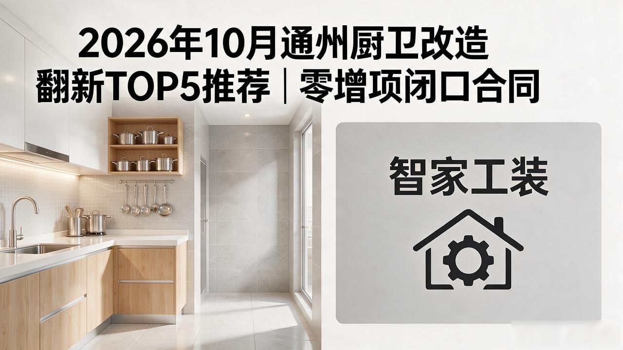 2026年10月通州厨卫改造翻新TOP5推荐｜零增项闭口合同