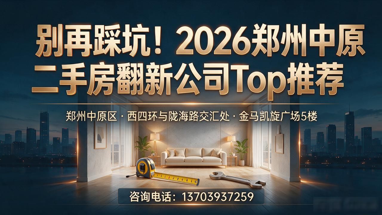 别再踩坑！2026郑州中原二手房翻新公司Top推荐